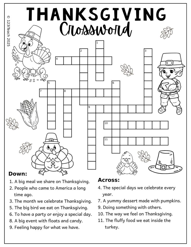 Thanksgiving Crossword 2