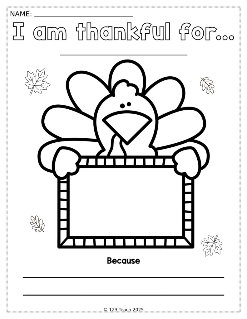 Thanksgiving I am Thankful For