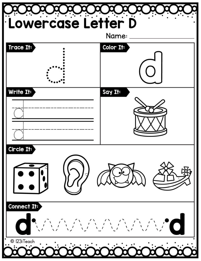 alphabet-lowercase-worksheet_Letter D