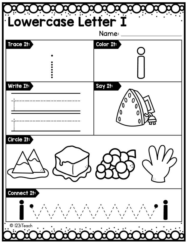 alphabet-lowercase-worksheet_Letter I