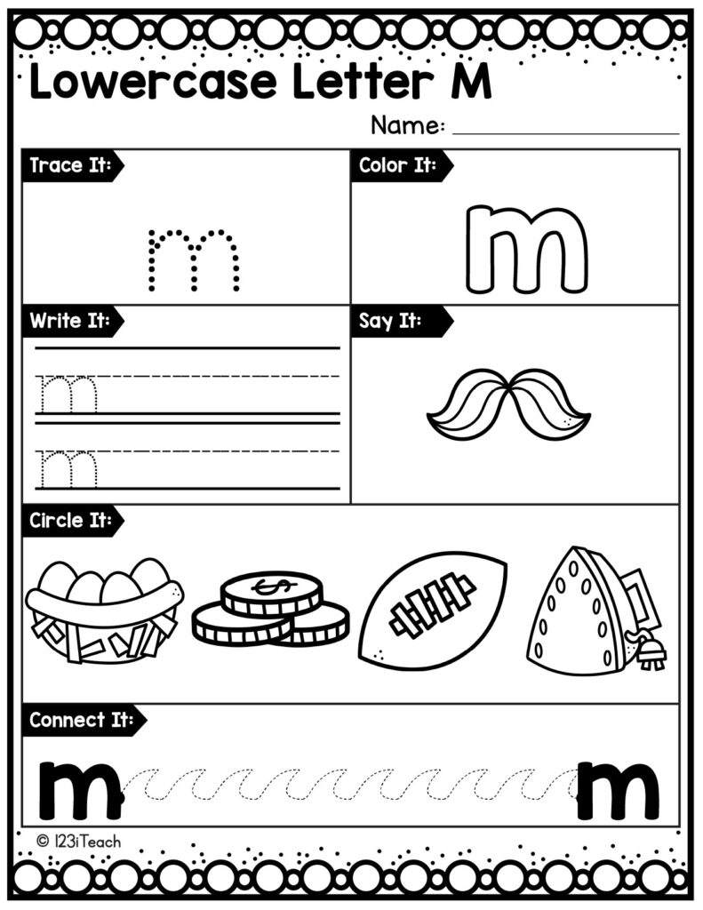 alphabet-lowercase-worksheet_Letter M