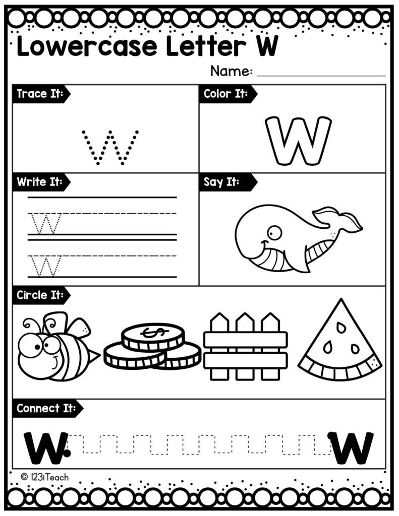 alphabet-lowercase-worksheet_Letter W