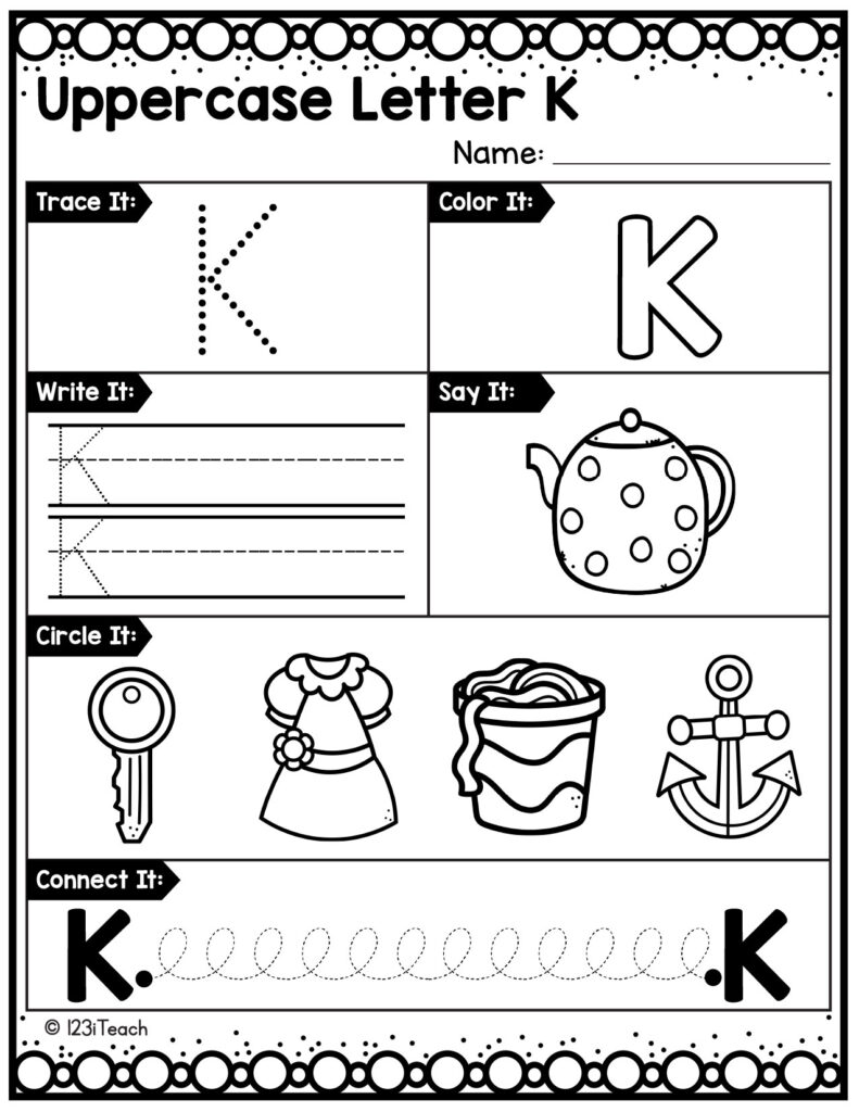 alphabet-uppercase-worksheet_Letter K