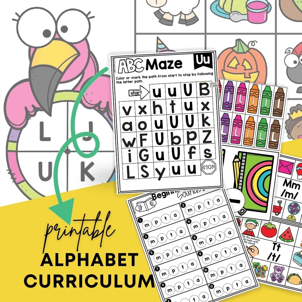 printable alphabet curriculum